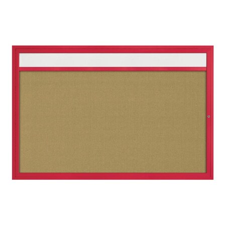 United Visual Products Hinge-less Radius Corkboard, 36"x36", Satin Alum Frame/Black UVEB3636R-SATIN-BLACK